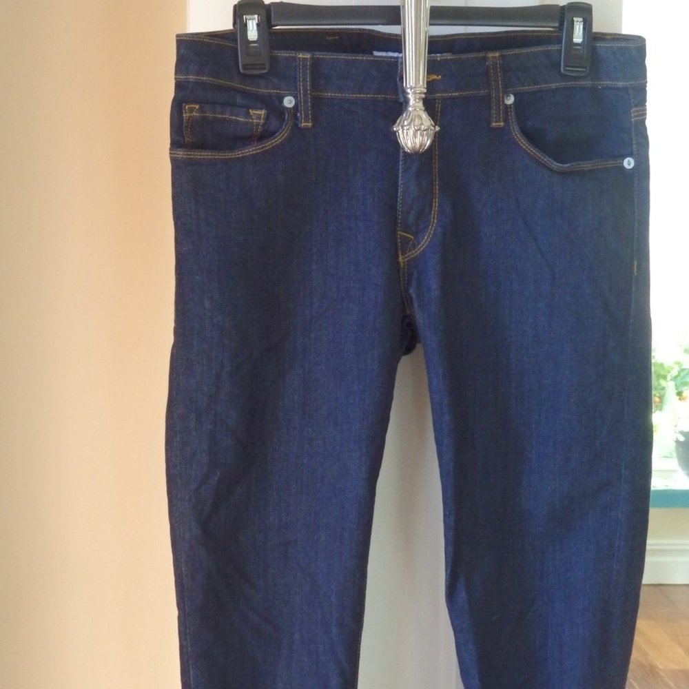 Baldwin dark rinse skinny ankle jeans The Rivington mid rise 30 - Picture 6 of 12